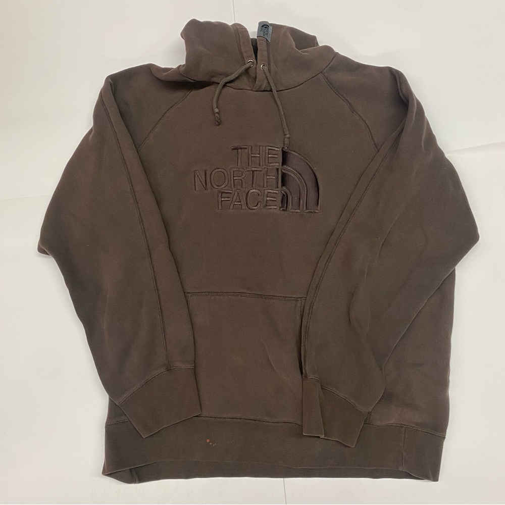 The NorthFace Brown Logo Hoodie Sweatshirt Size XL Men’s